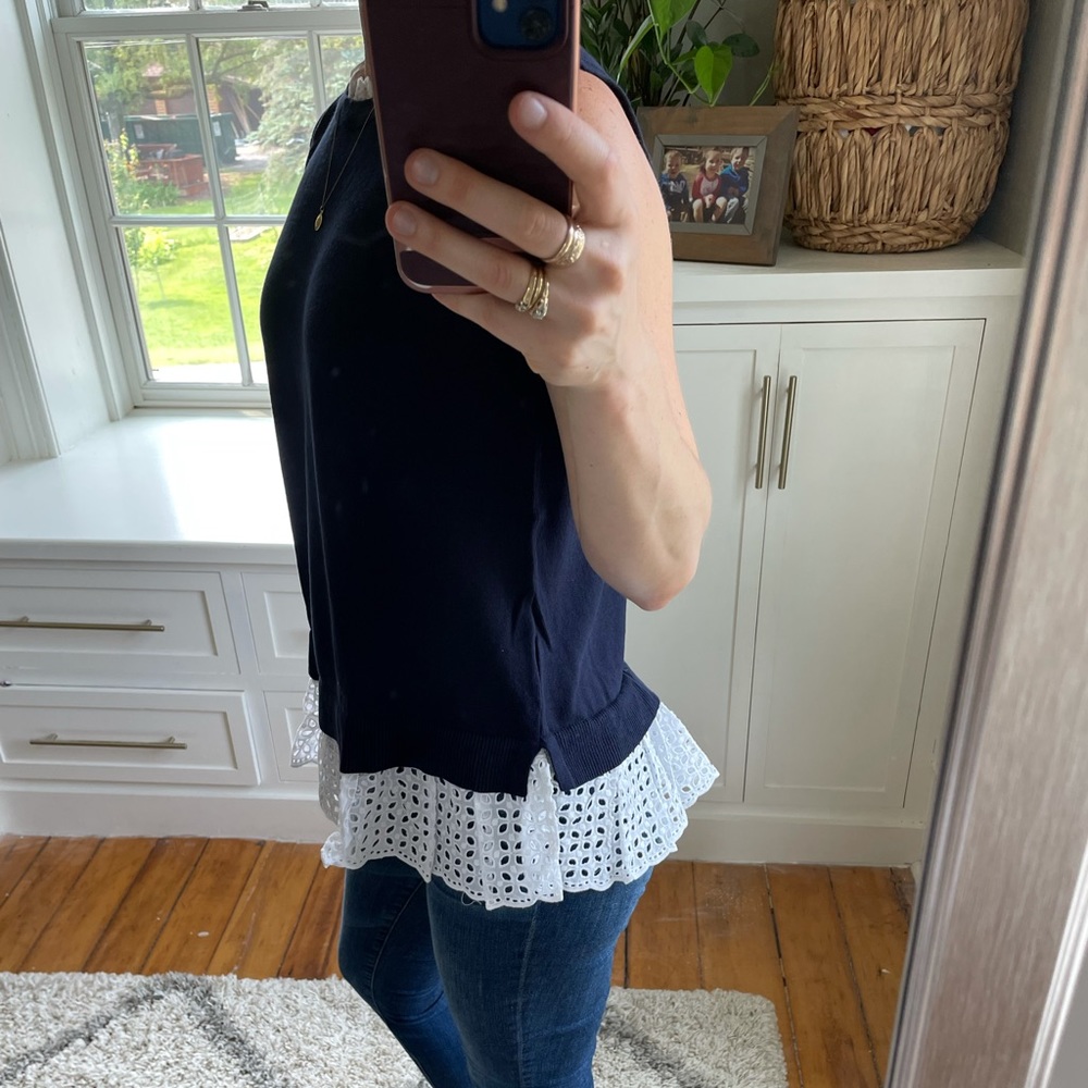 Loft eyelet sweater tank. - Picture 5 of 14
